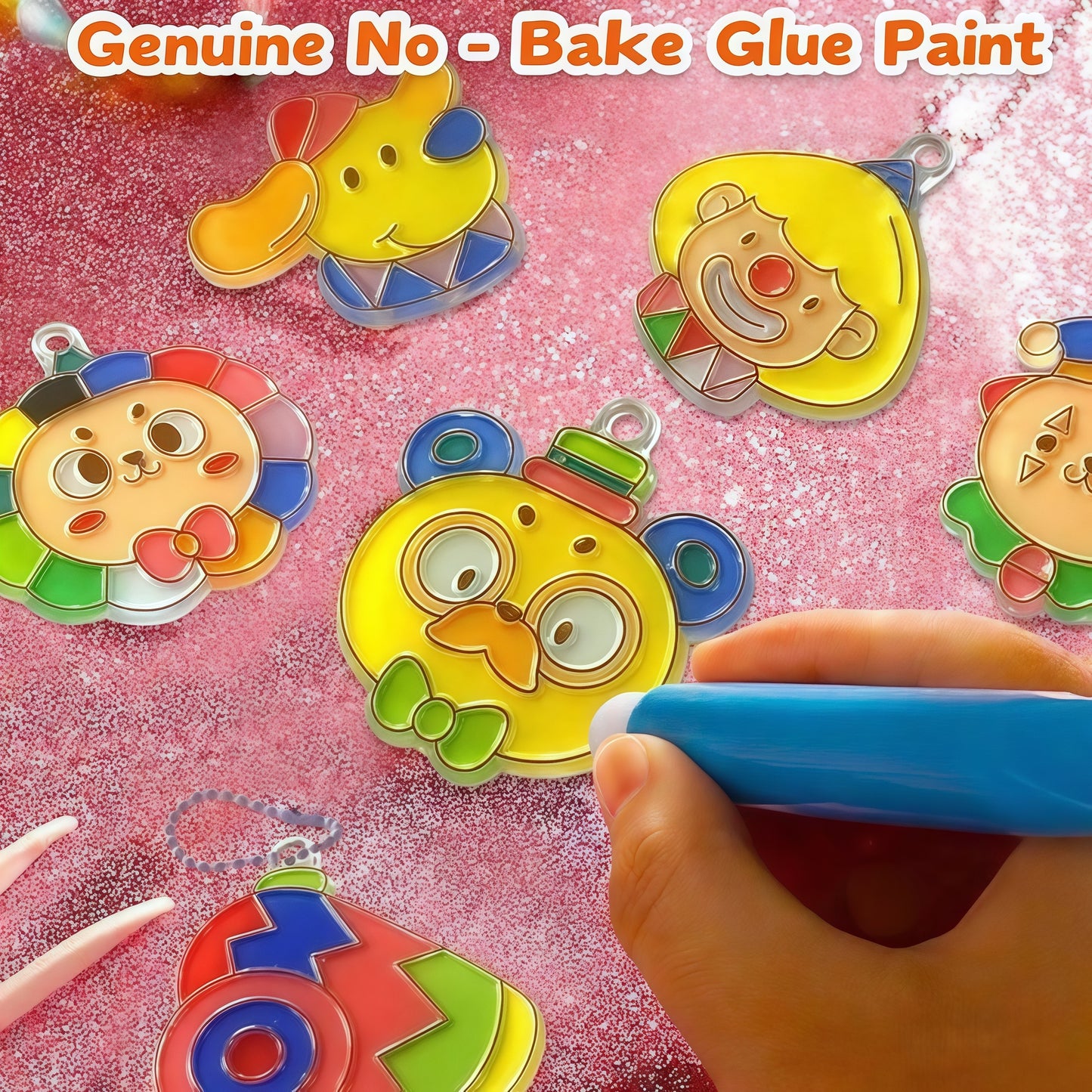 No-Bake Gel Painting Kit for Kids – DIY Creative Color Art Toy with Keychain Accessories, Preschool Handcraft Activity Set for Boys & Girls Ages 3+